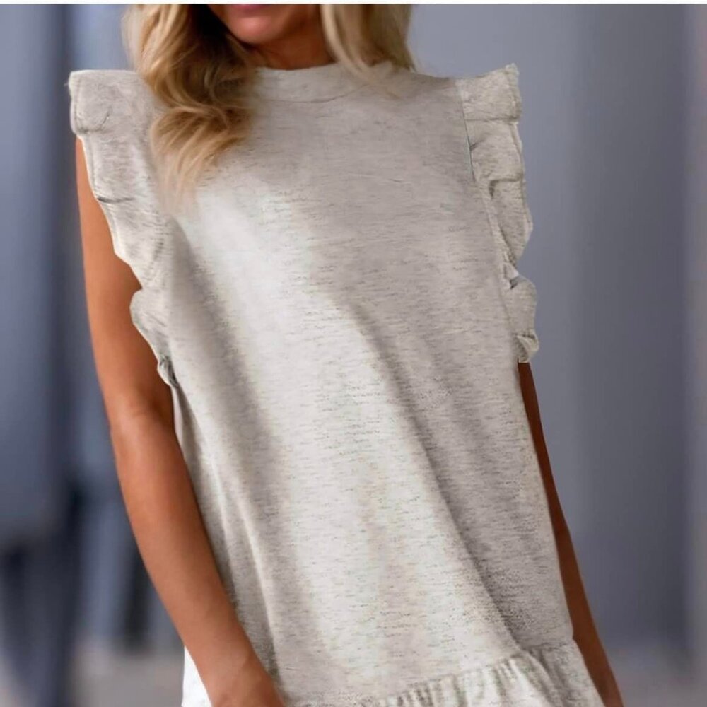 Ruffle Sweatshirt Dress